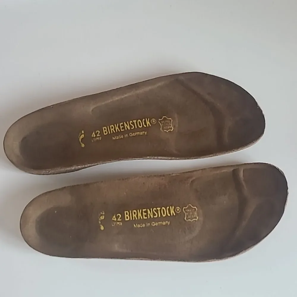 Footprints Birkenstock Madeira Brown Leather Fisherman Shoes Unisex Size EU 42